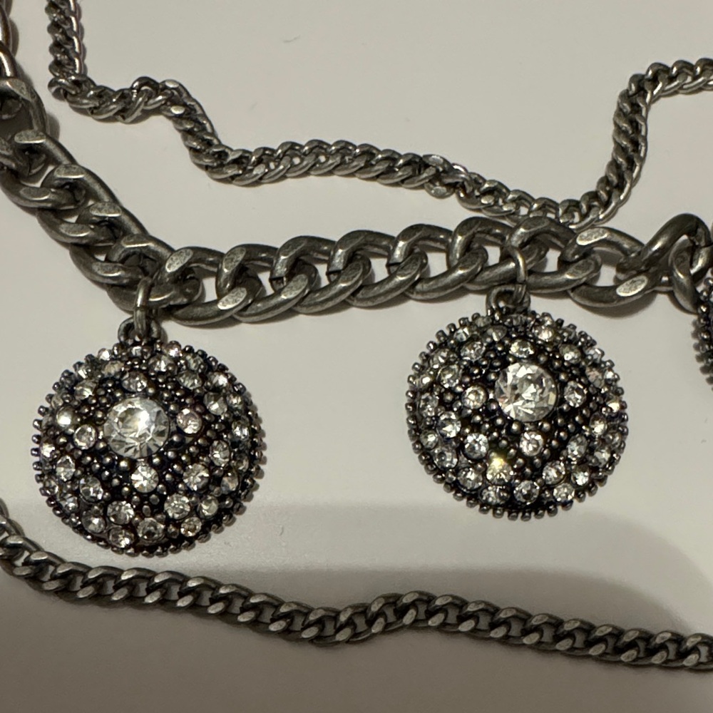 Express Silver Multi-Chain Necklace - Picture 2 of 3